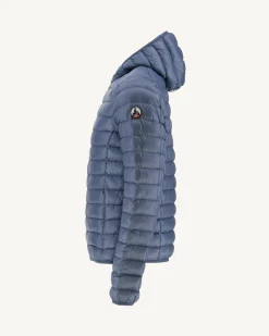 JOTT Light Hooded Down Jacket Faded Blue Nico 182 Faded Blue Discount