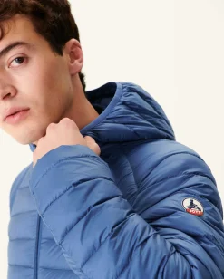 JOTT Light Hooded Puffer Jacket Denim Blue Nico 140 Blue Jeans Fashion