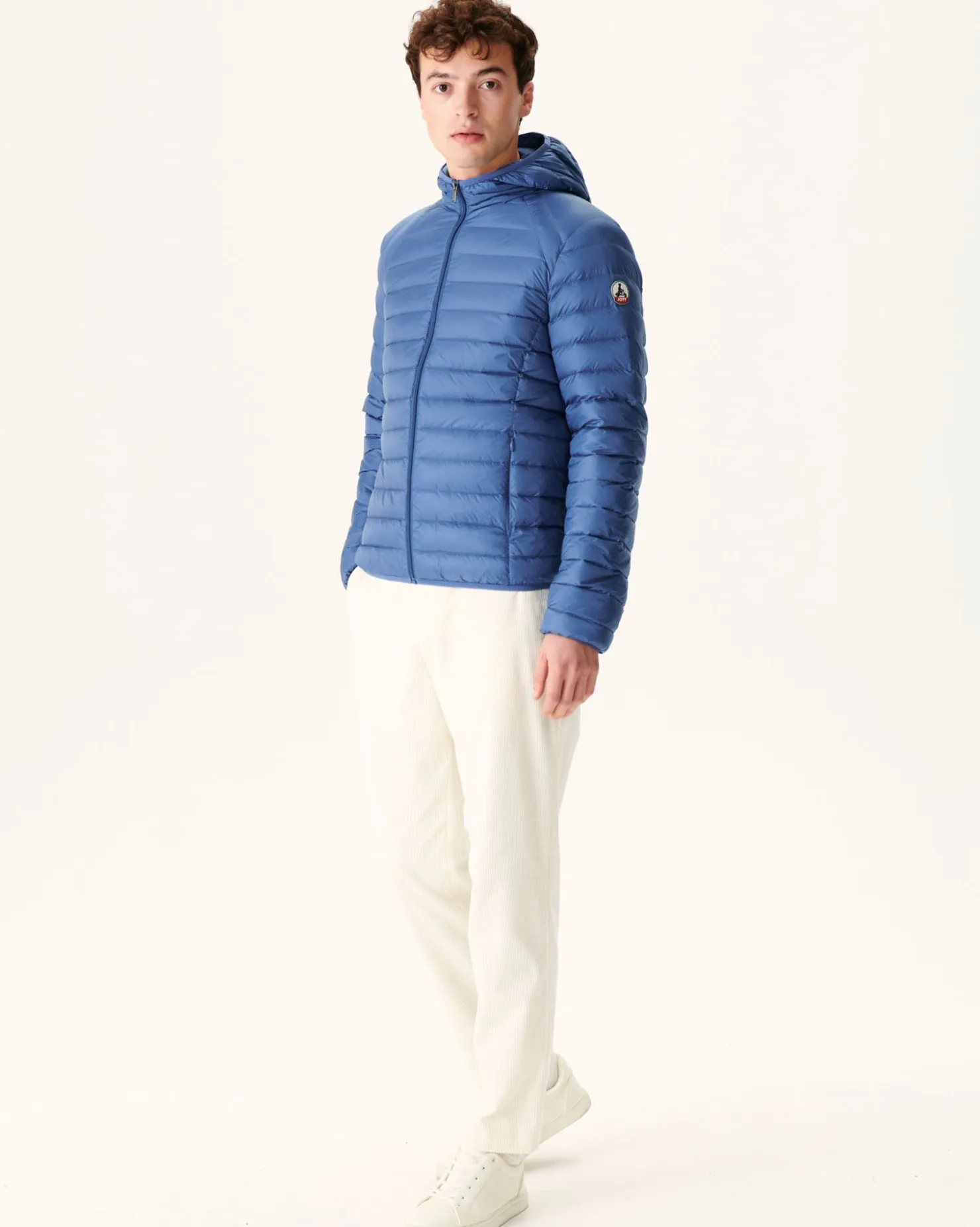 JOTT Light Hooded Puffer Jacket Denim Blue Nico 140 Blue Jeans Fashion