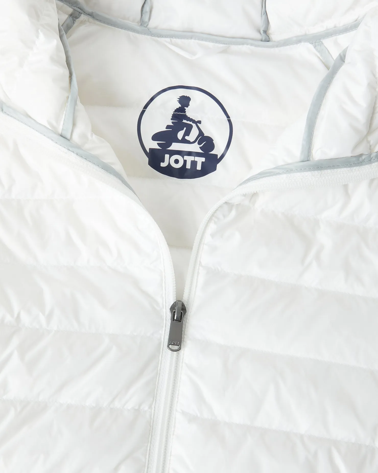 JOTT Light Hooded Puffer Jacket White Nico 901 White Hot