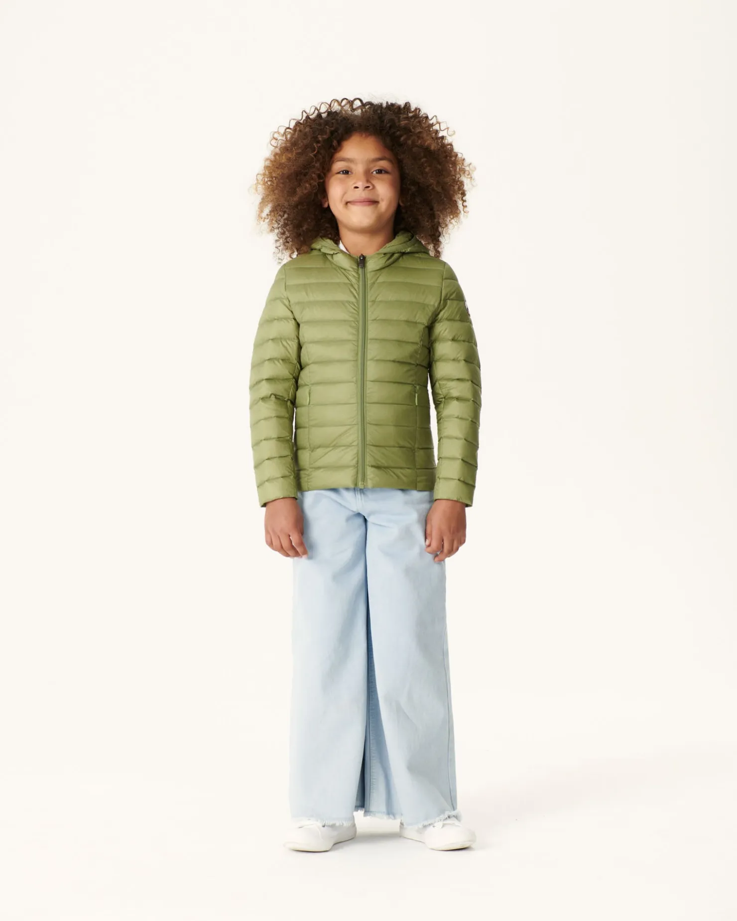 JOTT Light Khaki Children'S Lightweight Hooded Down Jacket Carla 247 Bush Clearance