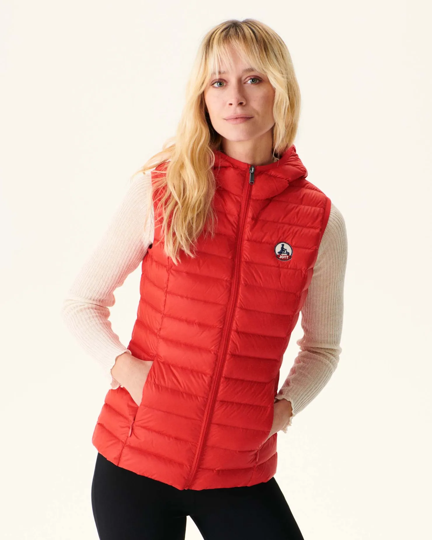 JOTT Light Sleeveless Padded Jacket Bright Red Mali 318 Fire Red Outlet
