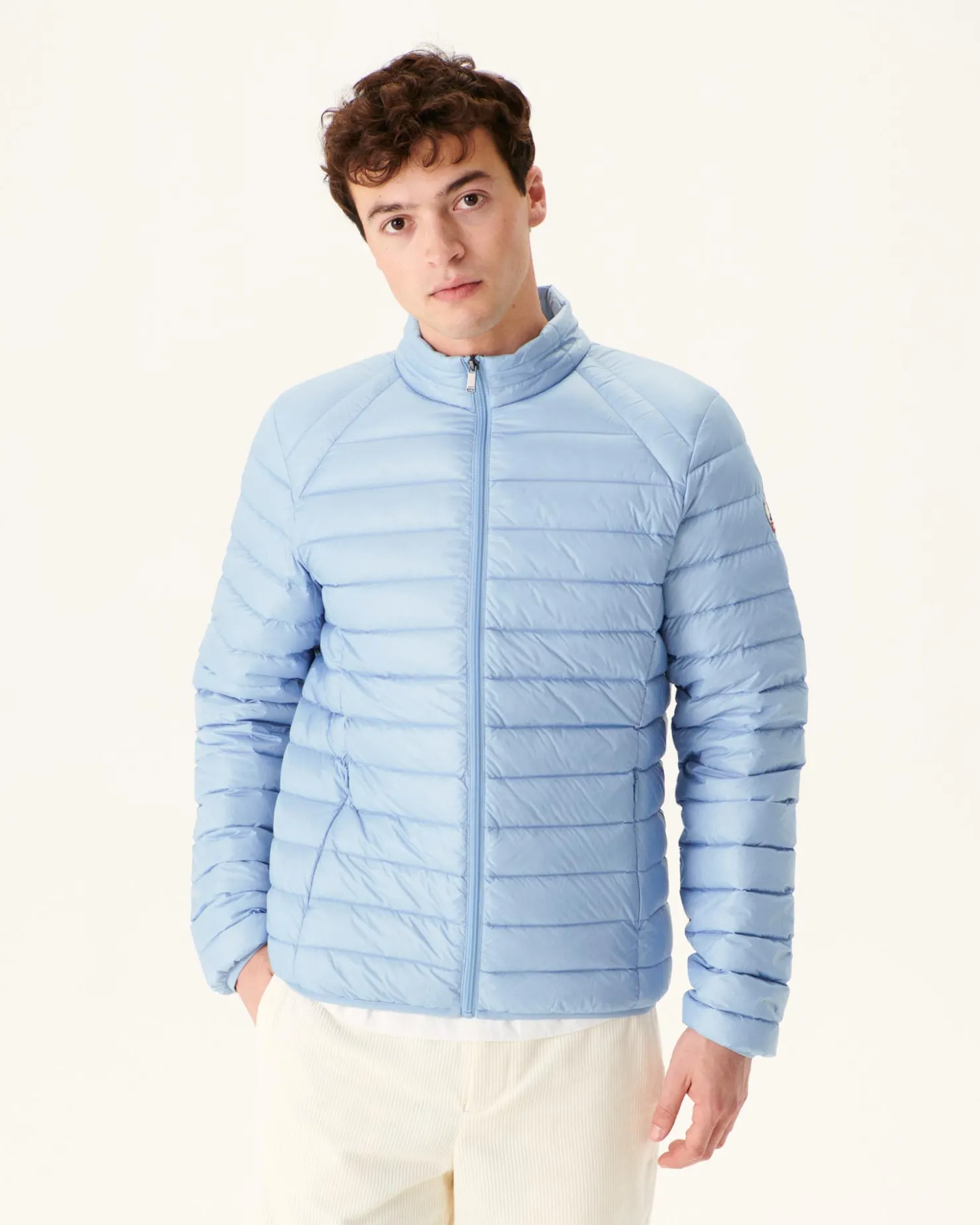 JOTT Lightweight Down Jacket Light Blue Mat 180 Soft Blue Best Sale