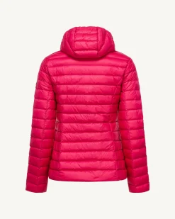 JOTT Lightweight Hooded Down Jacket Fuchsia Cloe 408 Fushia Sale