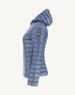 JOTT Lightweight Hooded Down Jacket Faded Blue Cloe 182 Faded Blue Fashion