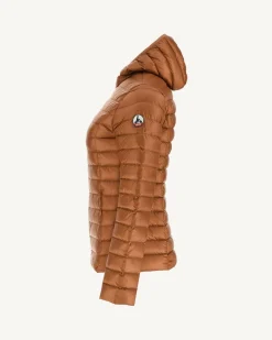 JOTT Lightweight Hooded Down Jacket Caramel Cloe 811 Caramel Online