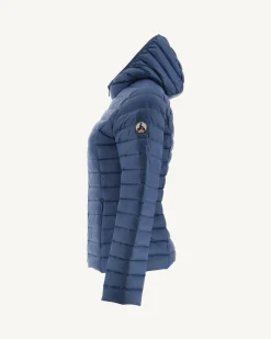 JOTT Lightweight Hooded Down Jacket Denim Blue Cloe 140 Blue Jeans Sale