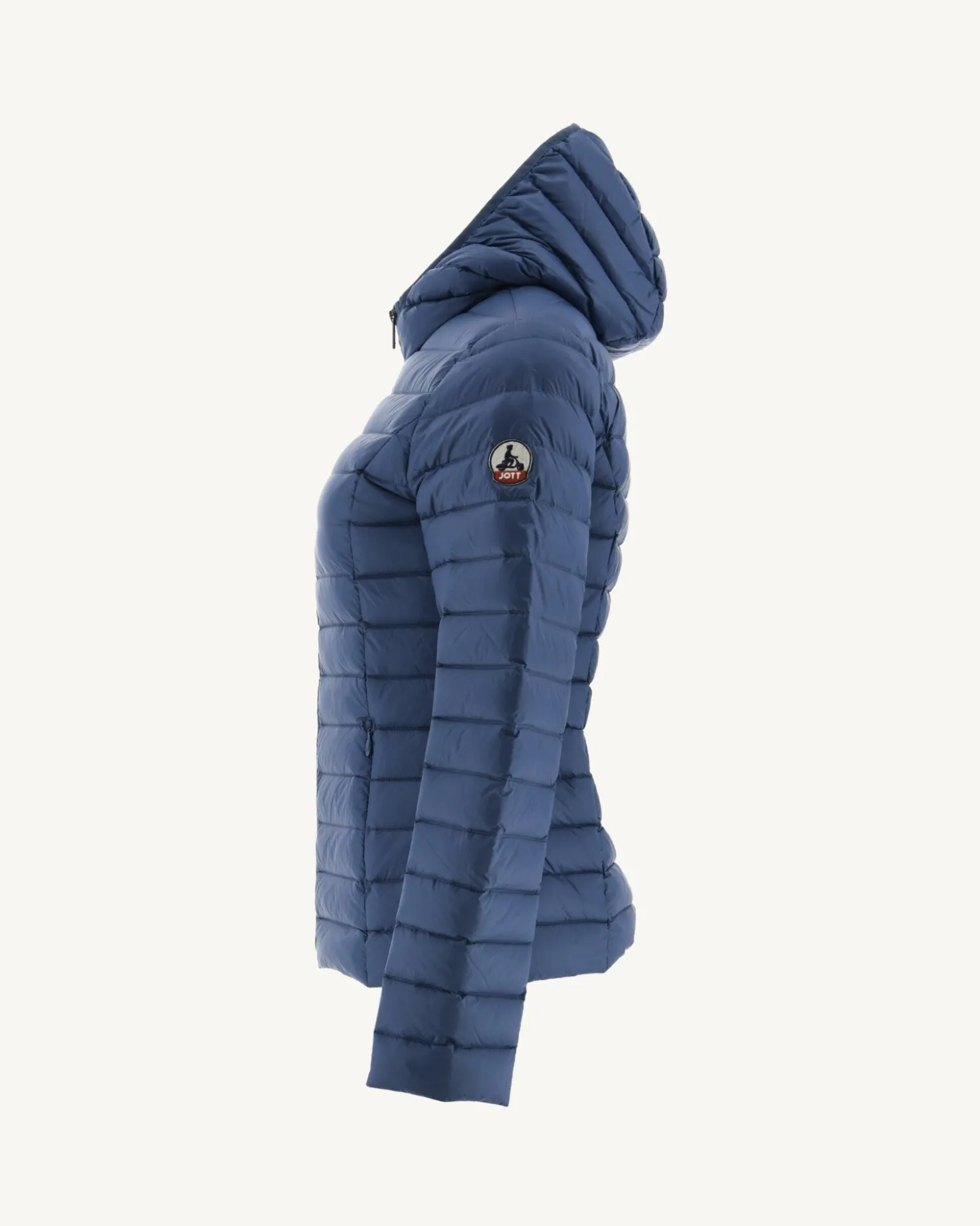 JOTT Lightweight Hooded Down Jacket Denim Blue Cloe 140 Blue Jeans Sale