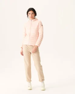 JOTT Lightweight Hooded Down Jacket Light Pink Cloe 463 Soft Pink Best Sale