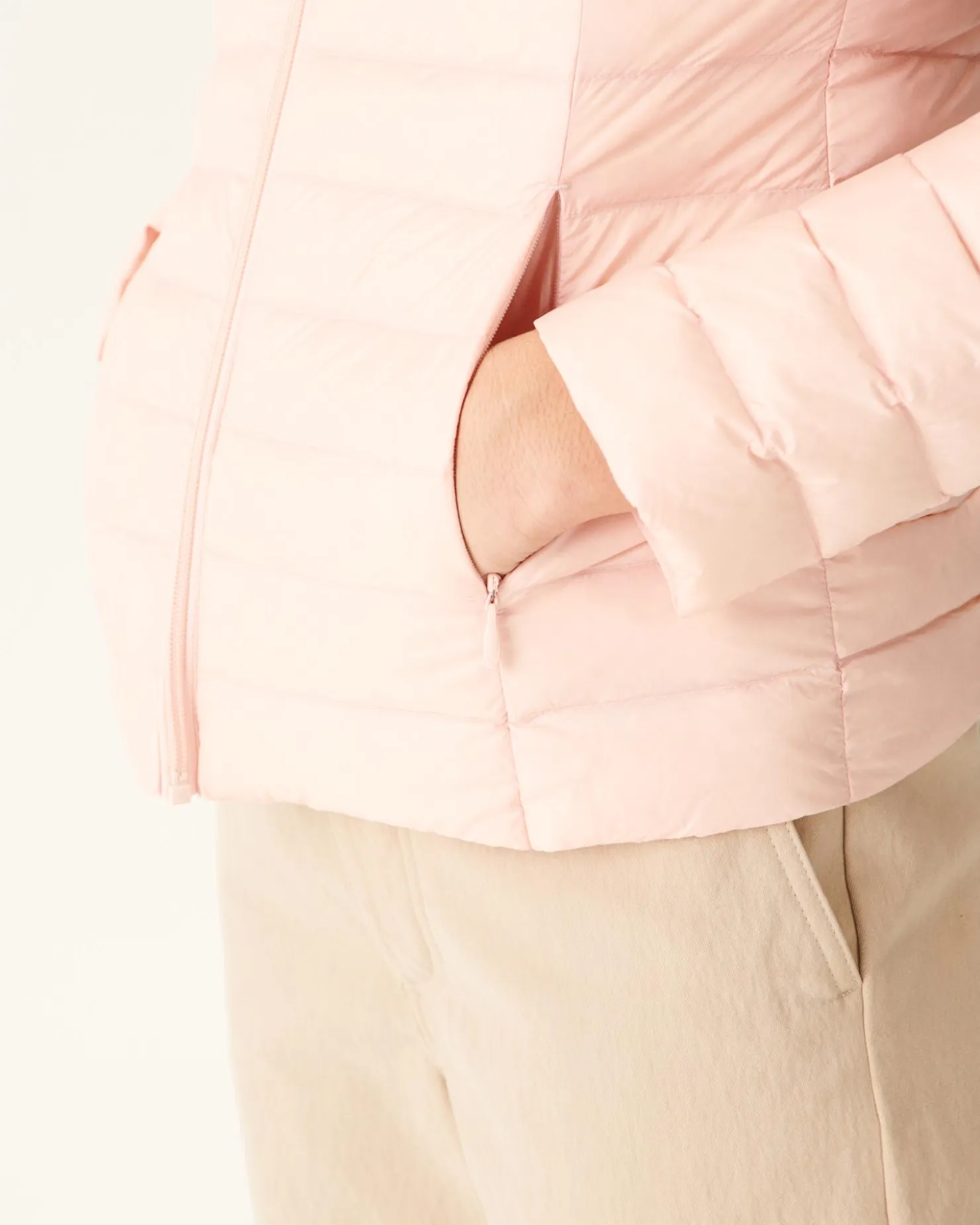 JOTT Lightweight Hooded Down Jacket Light Pink Cloe 463 Soft Pink Best Sale