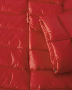 JOTT Lightweight Hooded Down Jacket Bright Red Cloe 318 Fire Red Best