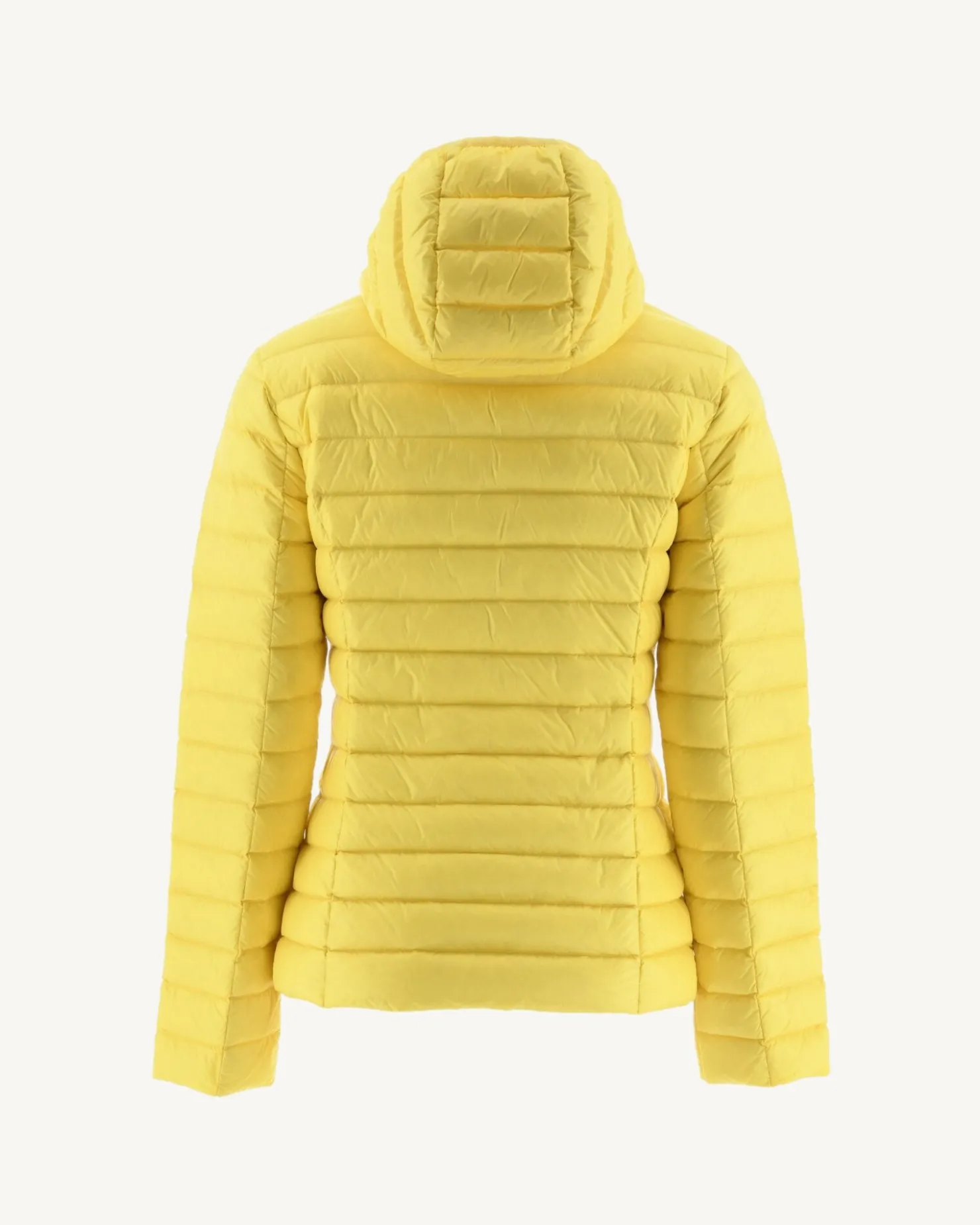 JOTT Lightweight Hooded Down Jacket Light Yellow Cloe 627 Soft Yellow Flash Sale