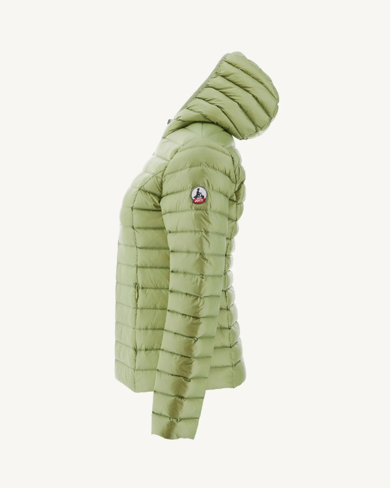 JOTT Lightweight Hooded Down Jacket Light Khaki Cloe 247 Bush Discount