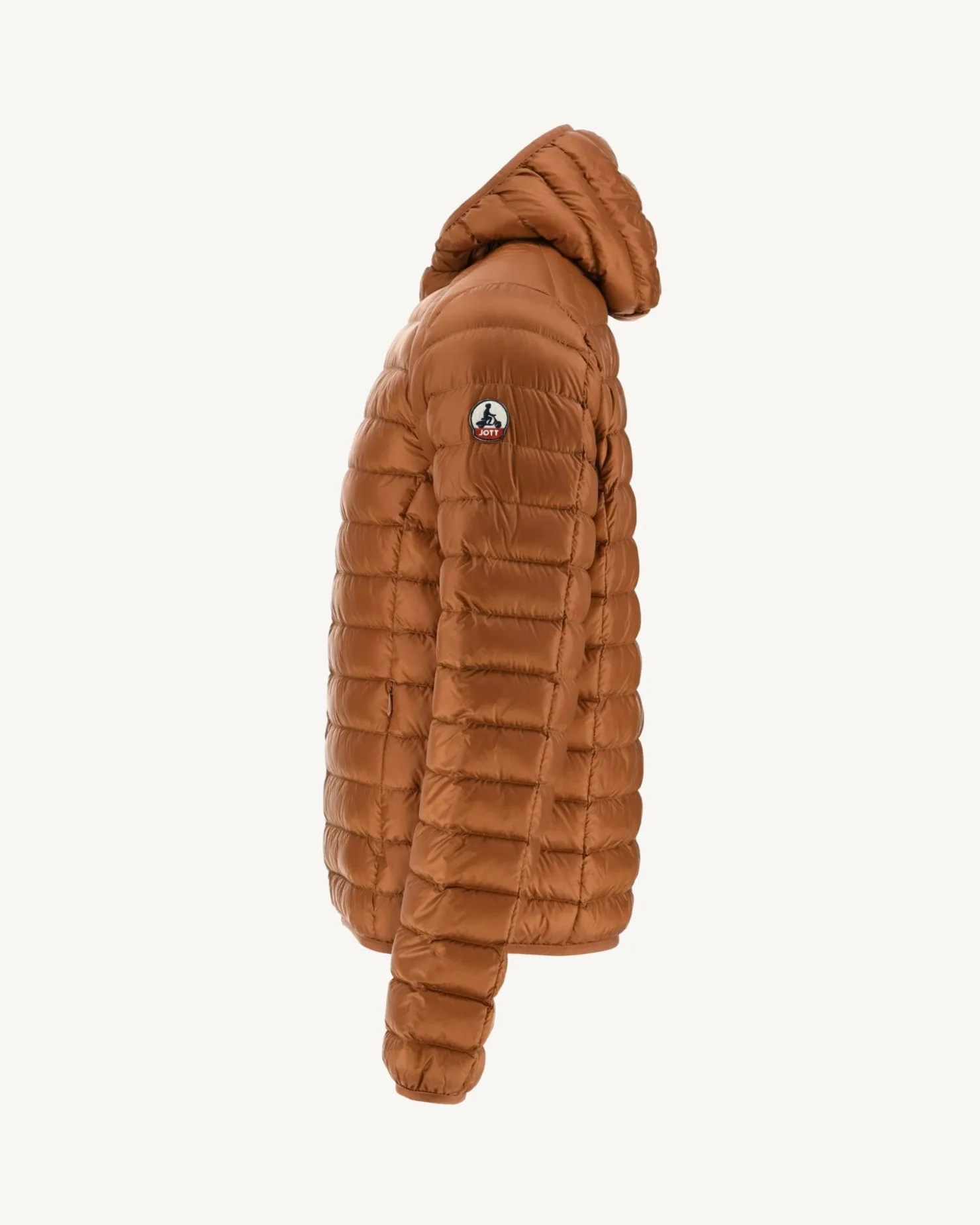 JOTT Lightweight Hooded Down Jacket Caramel Nico 811 Caramel Cheap