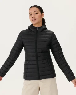 JOTT Lightweight Hooded Puffer Jacket Noir Cloe 999 Noir Best