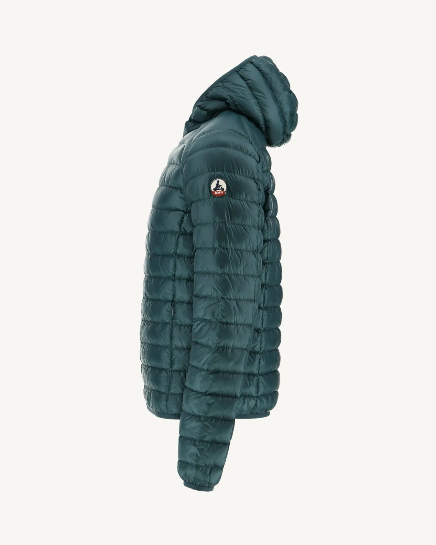 JOTT Lightweight Hooded Puffer Jacket Dark Green Nico 203 Dark Green Shop