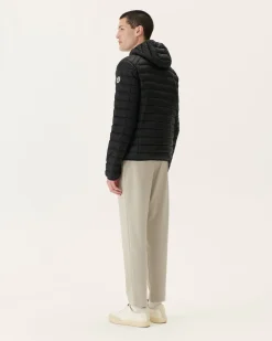 JOTT Lightweight Hooded Puffer Jacket Black Nico 999 Noir Hot