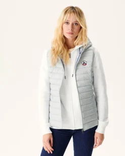 JOTT Lightweight Sleeveless Padded Jacket Light Gray Mali 532 Soft Gray Outlet