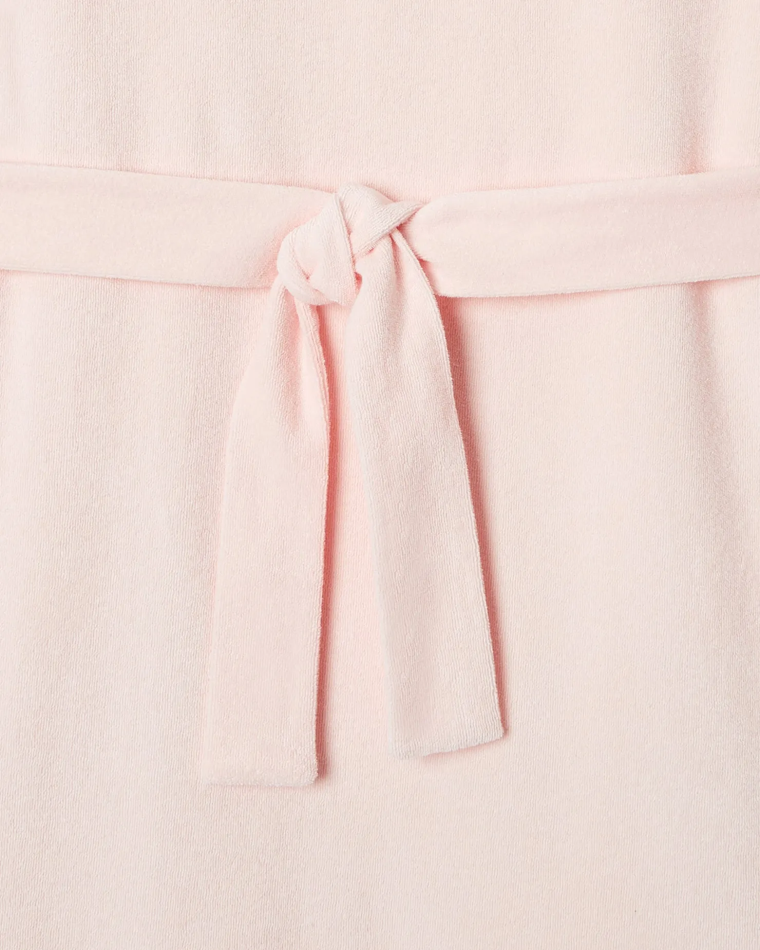 JOTT Long Belted Dress In Terry Cloth Light Pink Ibiza 463 Soft Pink New