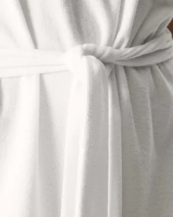 JOTT Long Belted Terrycloth Dress Ibiza White 901 White Sale