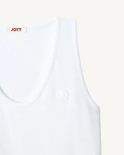 JOTT Long Belted Terrycloth Dress Ibiza White 901 White Sale