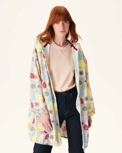 JOTT Long Hooded Jacket Bohemian Light Blue Copenhagen 1801 Bohemian Soft Blue New