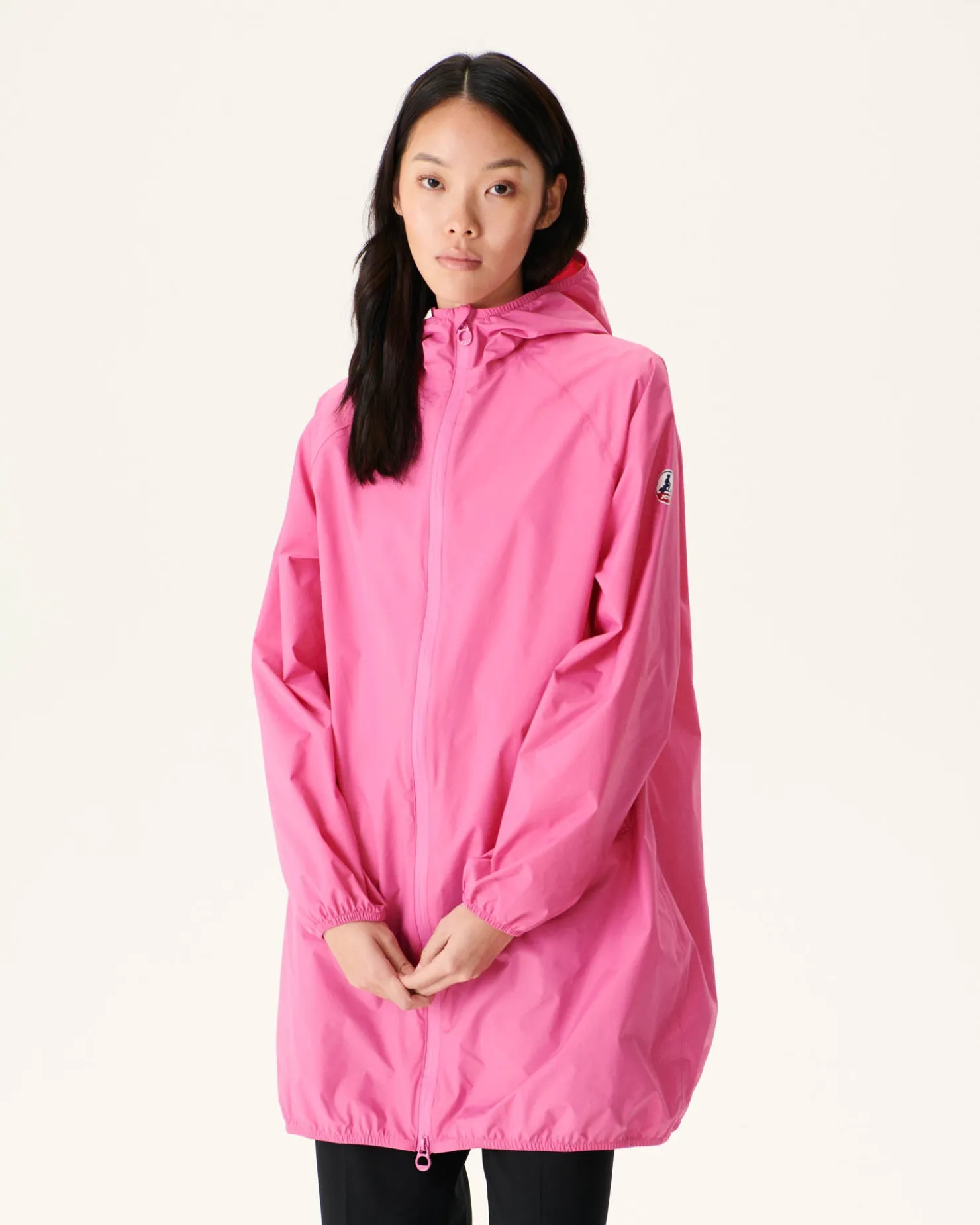 JOTT Long Hooded Jacket Intense Pink Copenhagen 457 Wild Pink Discount