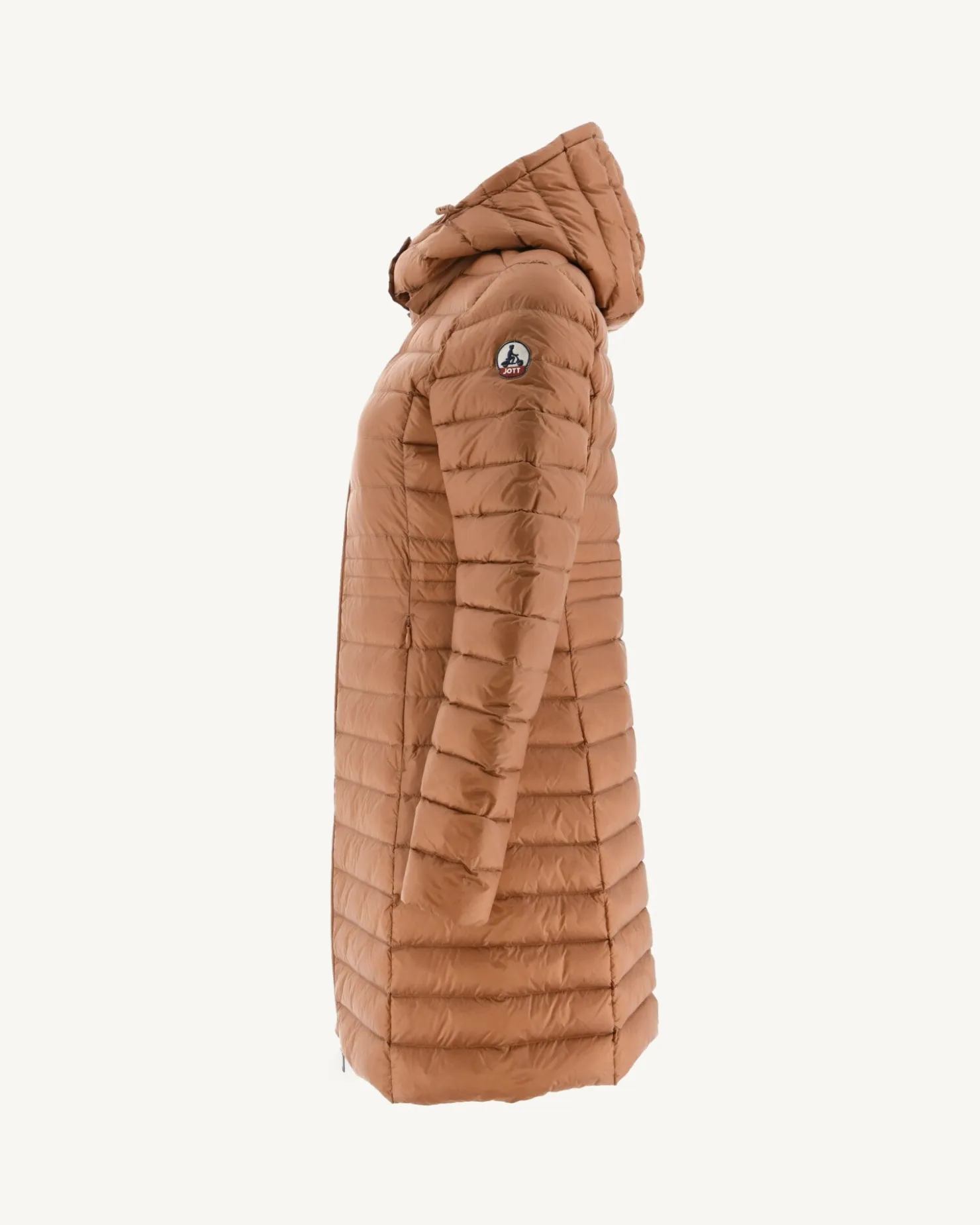 JOTT Long Hooded Puffer Jacket Camel Vero 839 Camel Best Sale