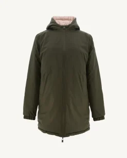 JOTT Long Reversible Down Jacket Army/Light Pink Roma 2552 Army / Soft Pink Store