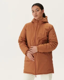 JOTT Long Reversible Down Jacket Camel/Light Camel Roma 8390 Camel / Rust Clearance