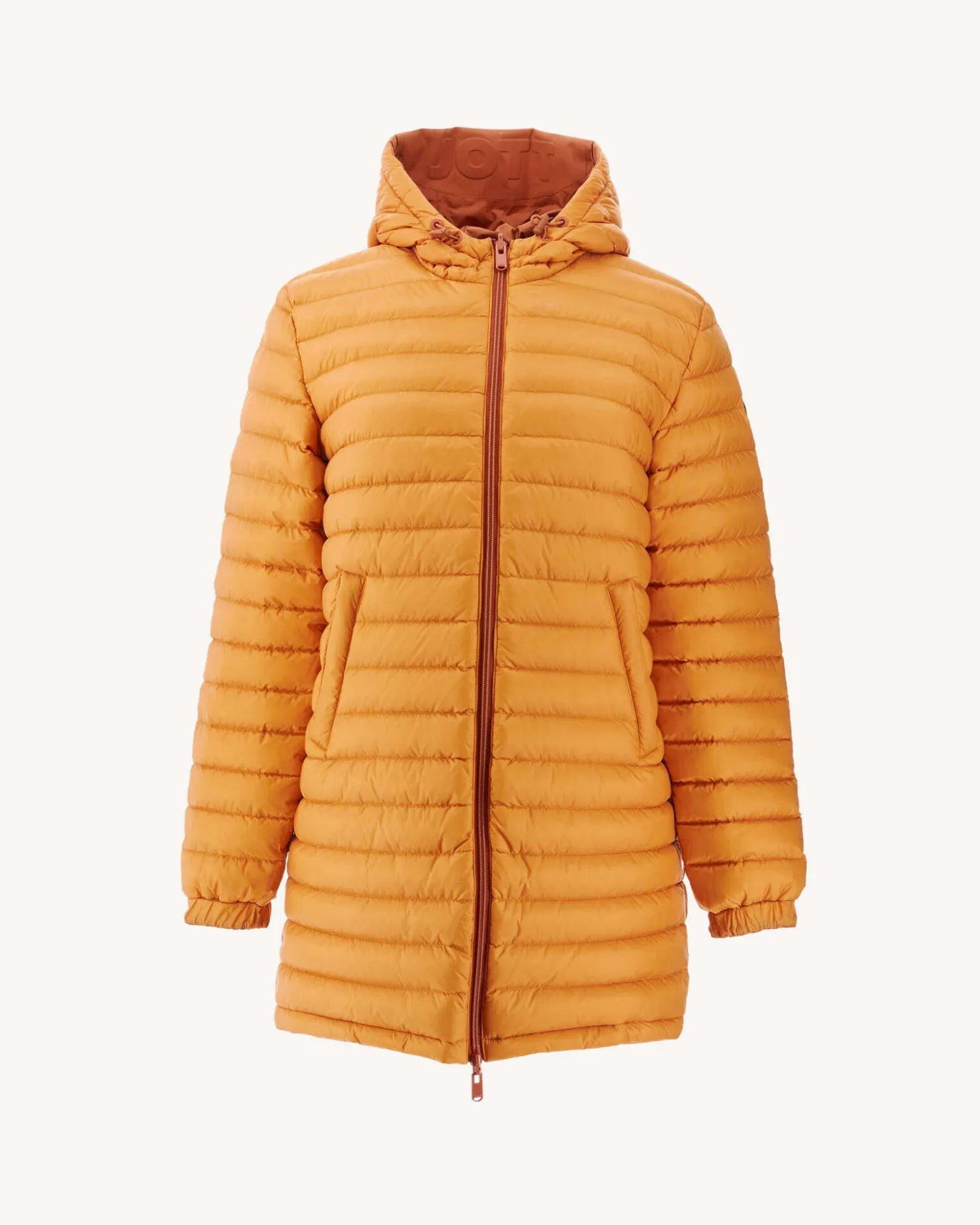JOTT Long Reversible Down Jacket Camel/Light Camel Roma 8390 Camel / Rust Clearance