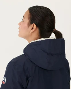 JOTT Long Reversible Down Jacket Navy/White Roma 1042 Navy / White Store