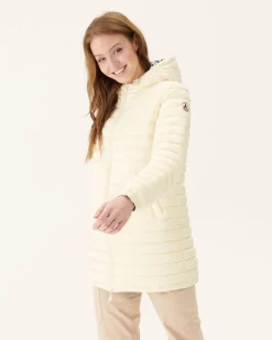 JOTT Long Reversible Down Jacket With Ecru Monogram Print/Ecru Roma 8952 Monogram Off / Off-White Online