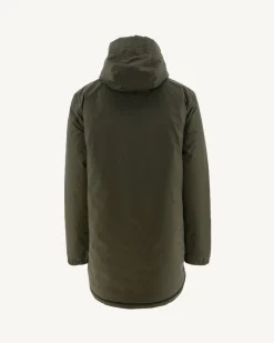 JOTT Long Reversible Hooded Down Jacket Army/Monogram Bright Red Amsterdam 2553 Army / Monogram Fire Red Store