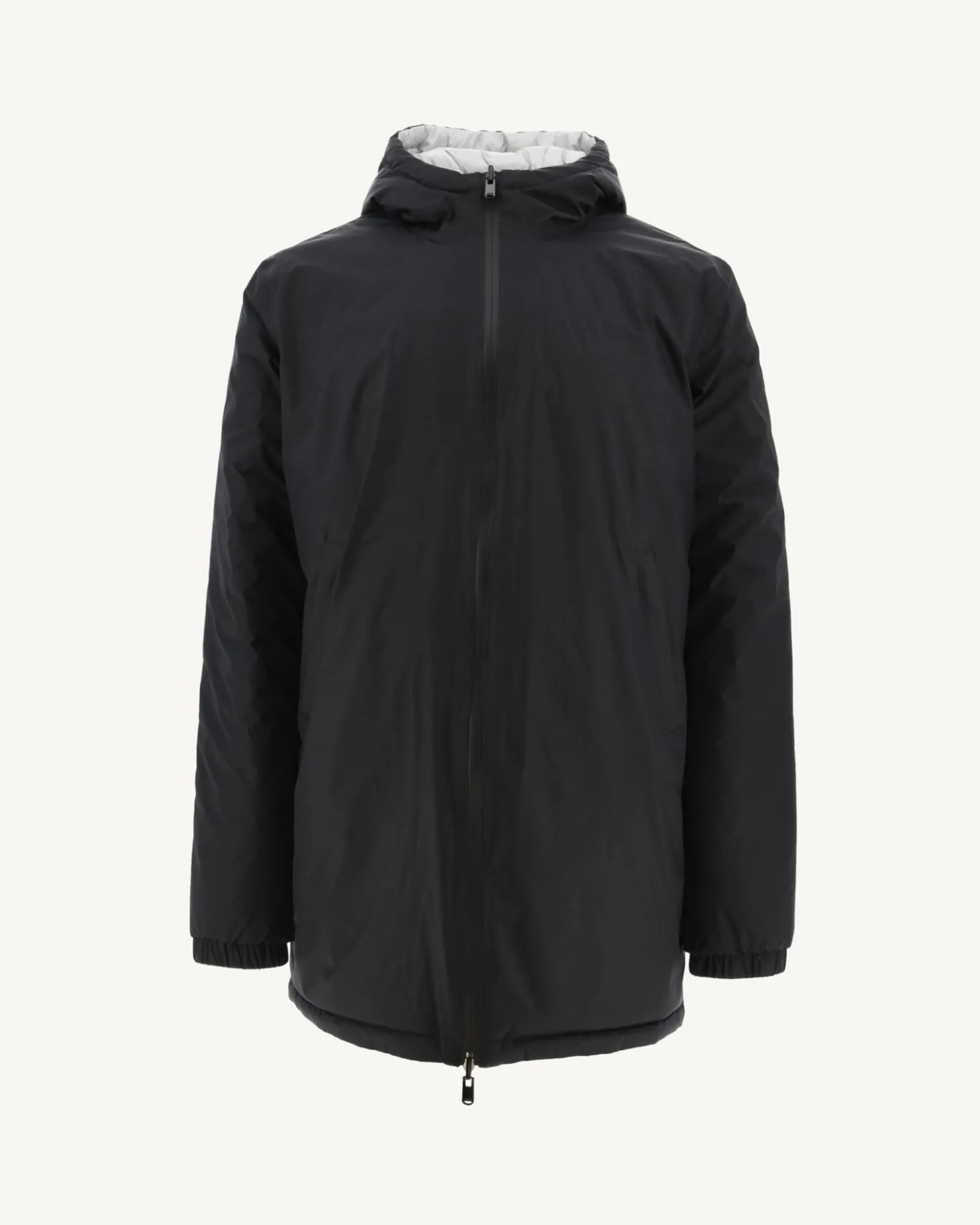 JOTT Long Reversible Hooded Down Jacket Black/Light Gray Amsterdam 9902 Black / Soft Gray Cheap