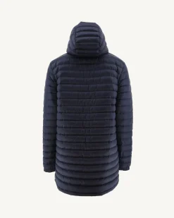 JOTT Long Reversible Hooded Down Jacket Azur/Marine Amsterdam 1830 Azure / Navy Flash Sale