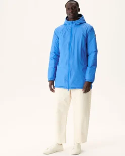 JOTT Long Reversible Hooded Down Jacket Azur/Marine Amsterdam 1830 Azure / Navy Flash Sale