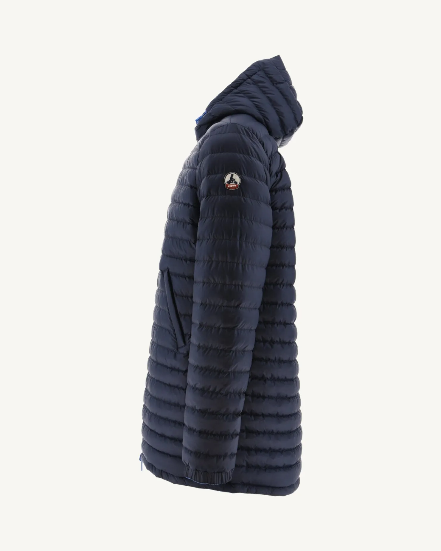 JOTT Long Reversible Hooded Down Jacket Azur/Marine Amsterdam 1830 Azure / Navy Flash Sale