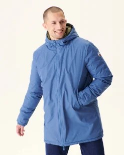 JOTT Long Reversible Hooded Puffer Jacket Denim Blue/Army Amsterdam 1400 Blue Jeans / Army New