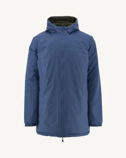 JOTT Long Reversible Hooded Puffer Jacket Denim Blue/Army Amsterdam 1400 Blue Jeans / Army New