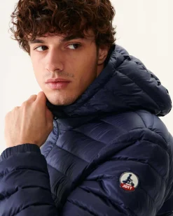 JOTT Long Reversible Hooded Puffer Jacket Marine Amsterdam 104 Marine Best
