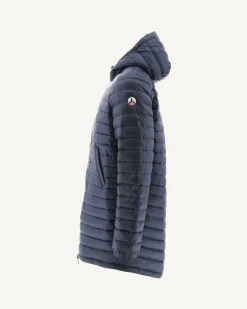 JOTT Long Reversible Hooded Puffer Jacket Marine Amsterdam 104 Marine Best