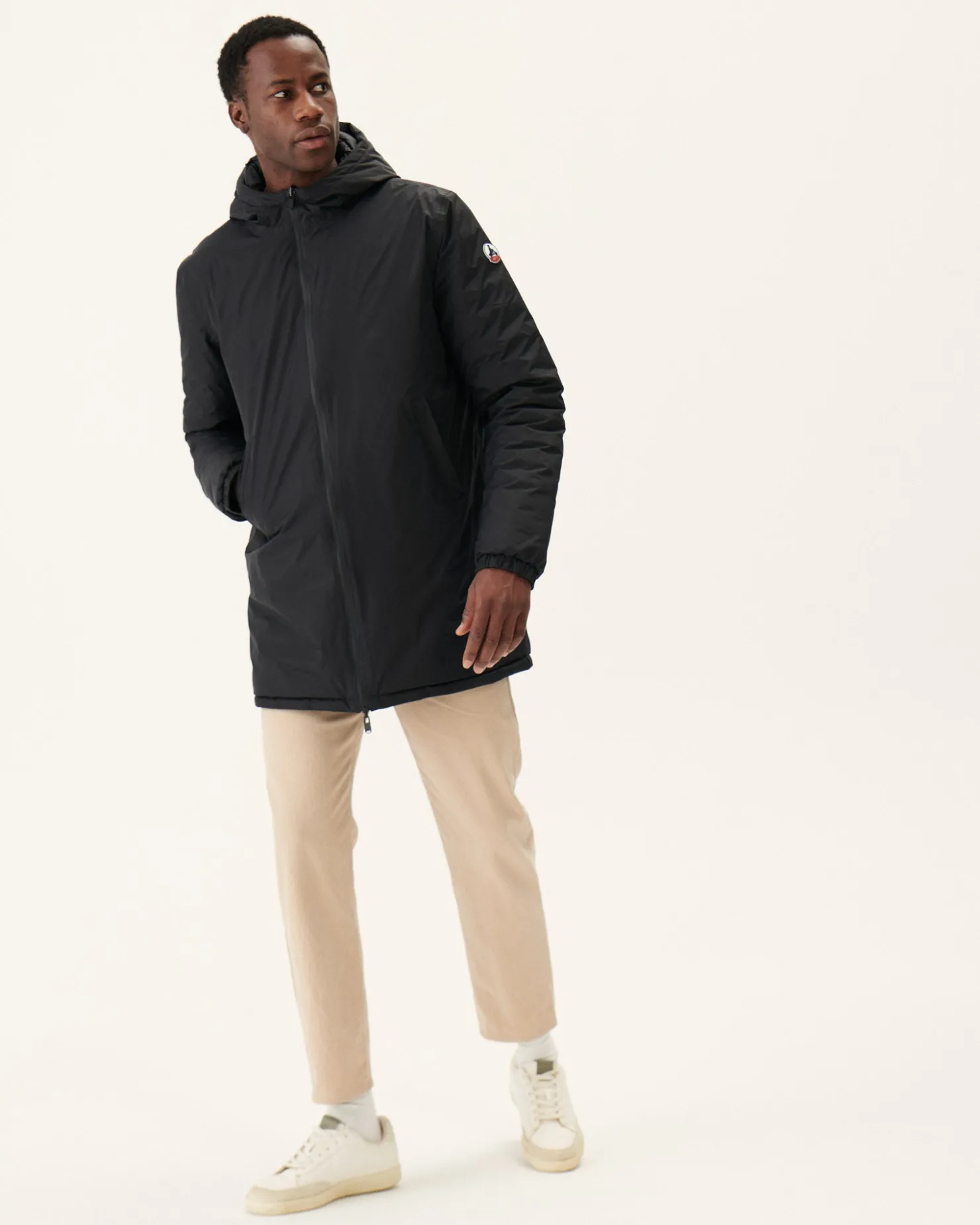JOTT Long Reversible Hooded Puffer Jacket Black Amsterdam 999 Noir Cheap