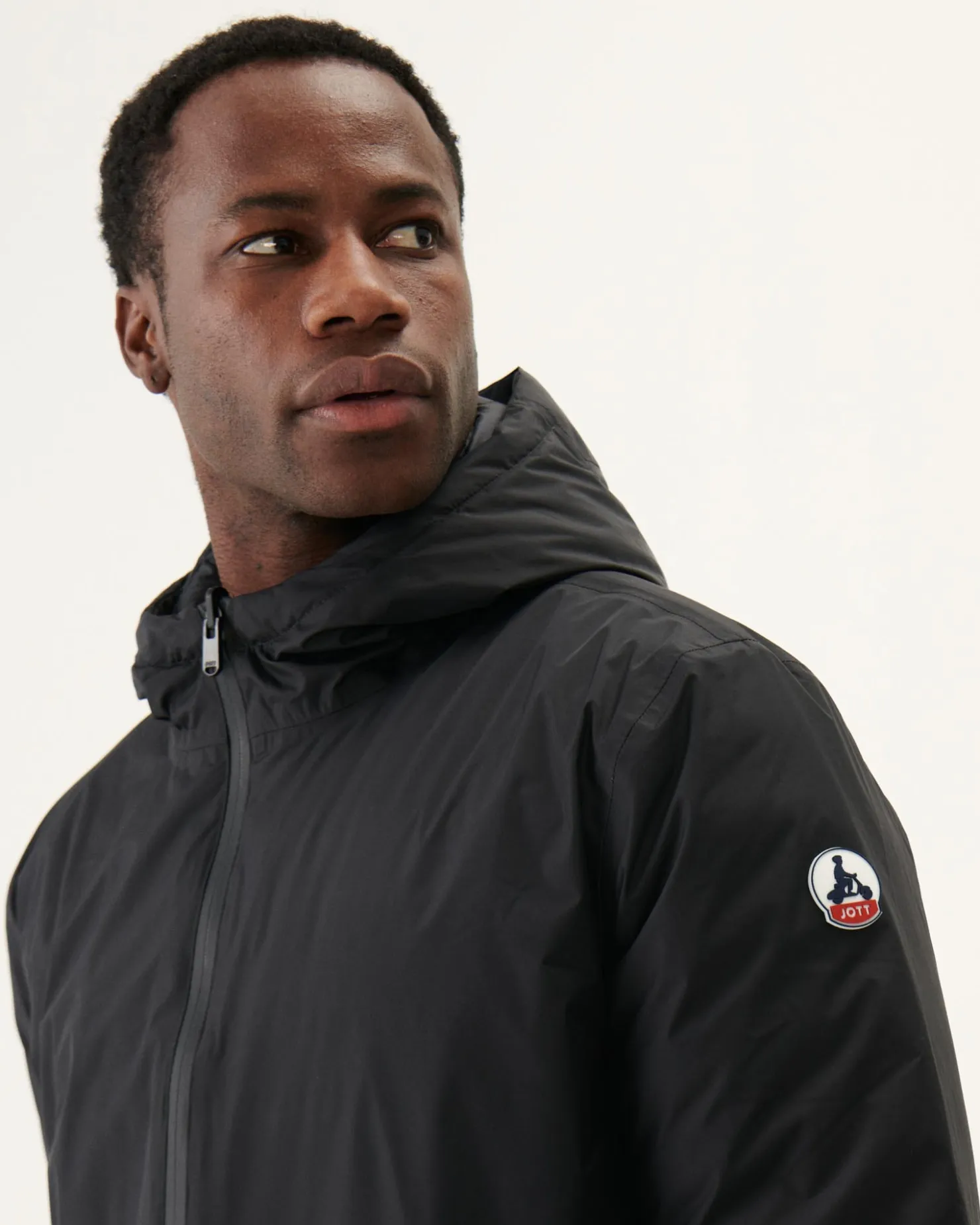 JOTT Long Reversible Hooded Puffer Jacket Black Amsterdam 999 Noir Cheap