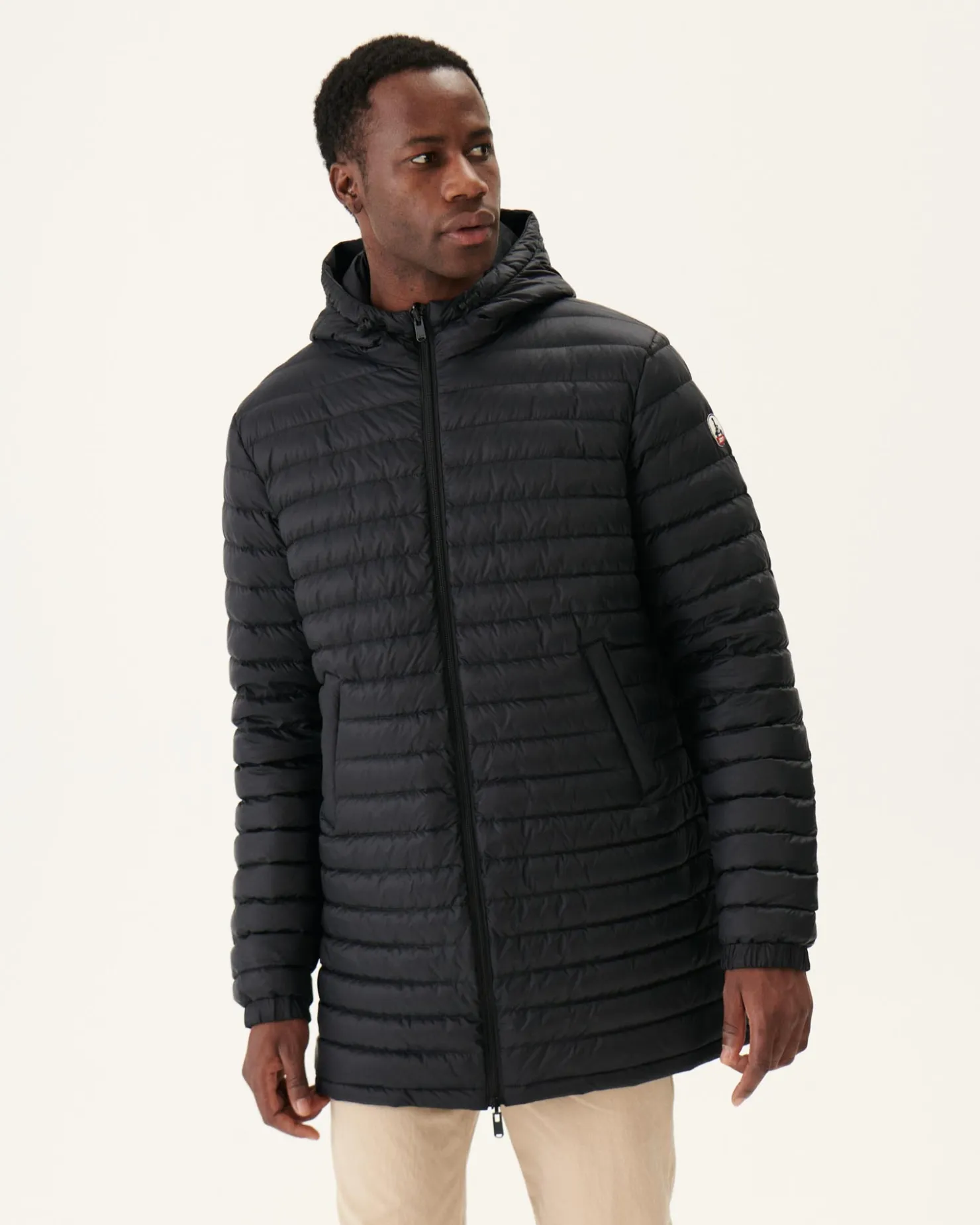 JOTT Long Reversible Hooded Puffer Jacket Black Amsterdam 999 Noir Cheap