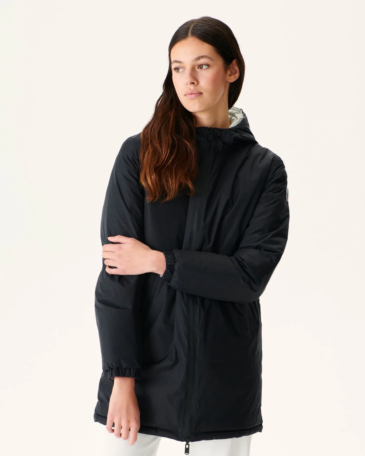 JOTT Long Reversible Puffer Jacket Black/Light Gray Roma 9902 Black / Soft Gray Best
