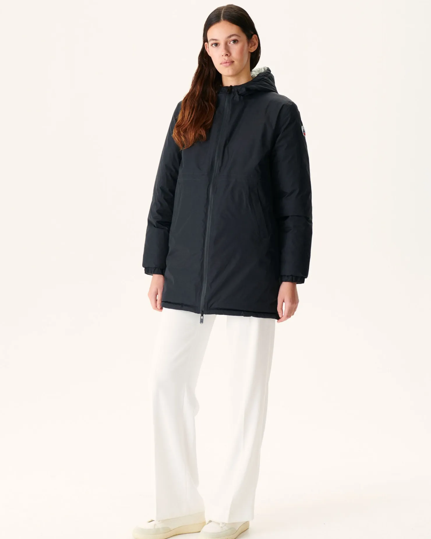 JOTT Long Reversible Puffer Jacket Black/Light Gray Roma 9902 Black / Soft Gray Best