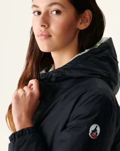JOTT Long Reversible Puffer Jacket Black/Light Gray Roma 9902 Black / Soft Gray Best