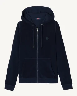 JOTT Marine Corail Zipped Terrycloth Jacket 104 Navy Sale