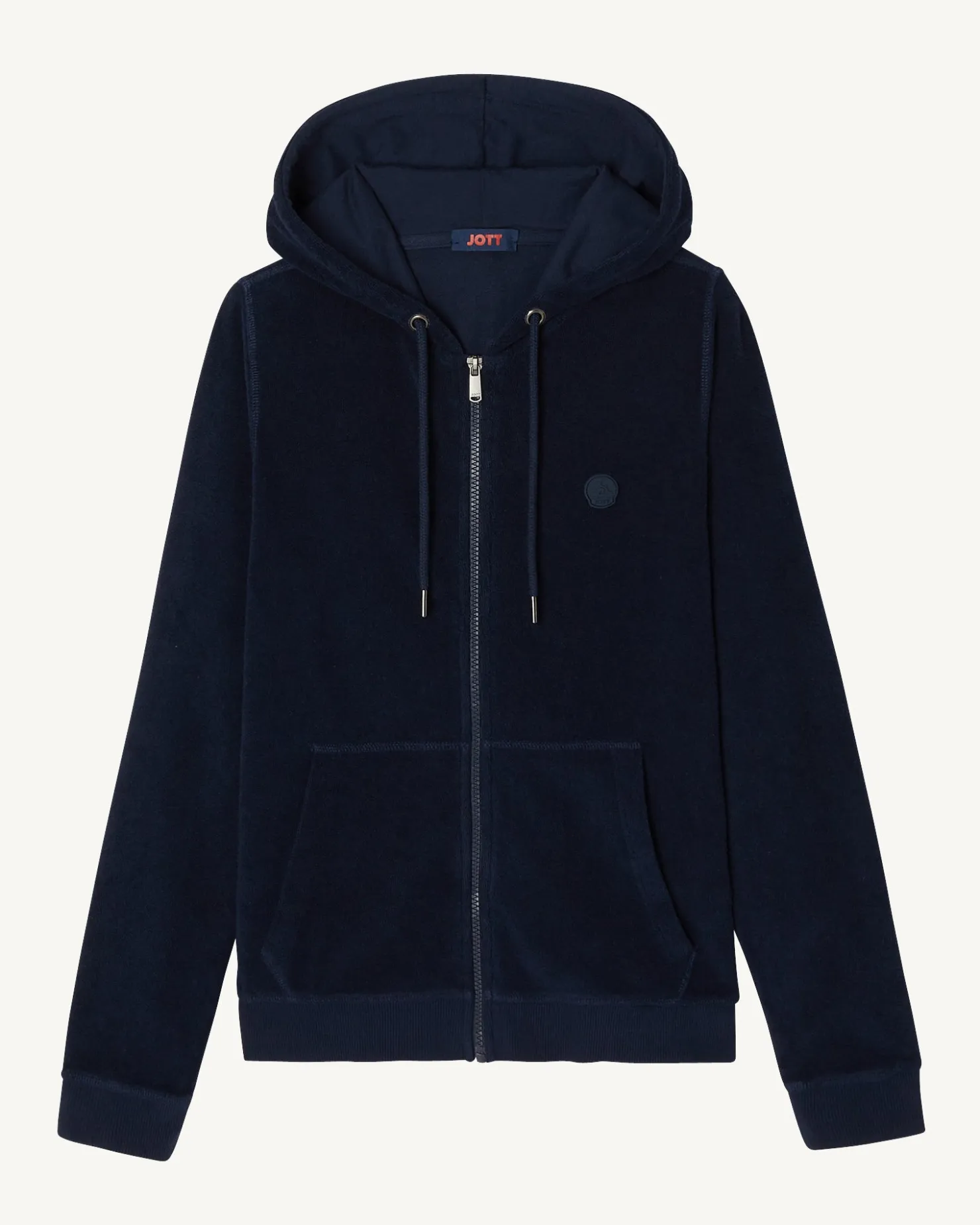 JOTT Marine Corail Zipped Terrycloth Jacket 104 Navy Sale